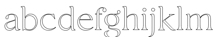 Etero   Outline Font LOWERCASE