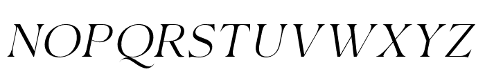 Etero   Regular Italic Font UPPERCASE