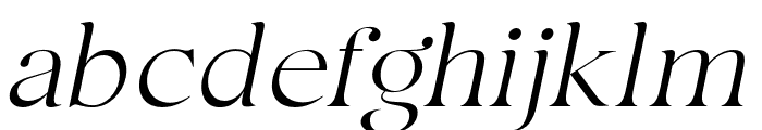 Etero   Regular Italic Font LOWERCASE