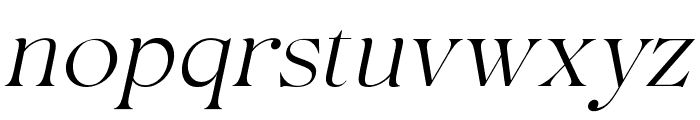 Etero   Regular Italic Font LOWERCASE