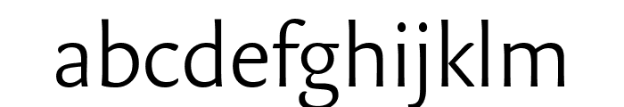 Eva Light Font LOWERCASE