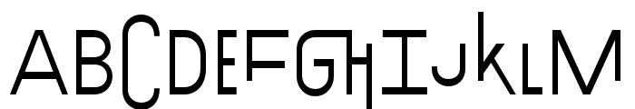 Exposit Negative Regular Font LOWERCASE