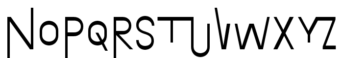 Exposit Negative Regular Font LOWERCASE