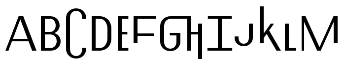 Exposit Positive Regular Font LOWERCASE