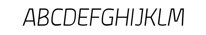 FC Active Light Italic Font UPPERCASE