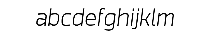 FC Active Light Italic Font LOWERCASE