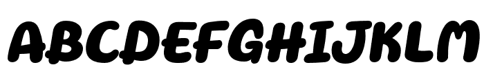 FC Candy Color Italic Font UPPERCASE