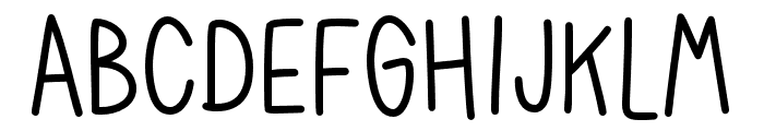 FC Crayon Regular Font UPPERCASE