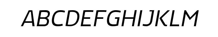 FC Ekaluck Light Italic Font UPPERCASE