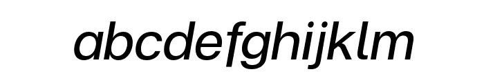 FC Iconic Italic Font LOWERCASE