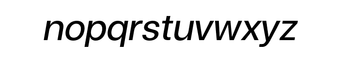 FC Iconic Italic Font LOWERCASE