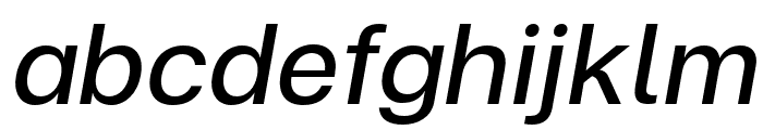 FC Iconic Text Italic Font LOWERCASE