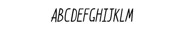 FC Knomphing Regular Italic Font UPPERCASE