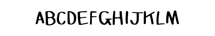 FC Marshmallow Brush Regular Font UPPERCASE