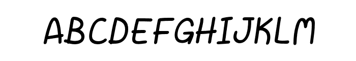 FC Muffin Italic Font UPPERCASE