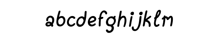 FC Muffin Italic Font LOWERCASE