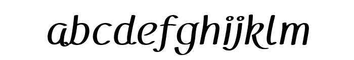 FC PorRak Bold Italic Font LOWERCASE