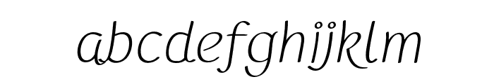 FC PorRak Italic Font LOWERCASE