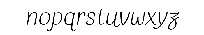 FC PorRak Italic Font LOWERCASE