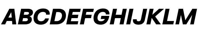 FKGrotesk BlackItalic Font UPPERCASE