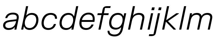 FKGrotesk LightItalic Font LOWERCASE