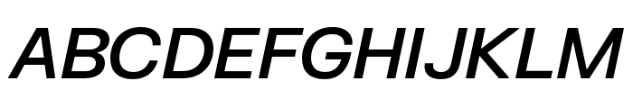 FKGrotesk MediumItalic Font UPPERCASE