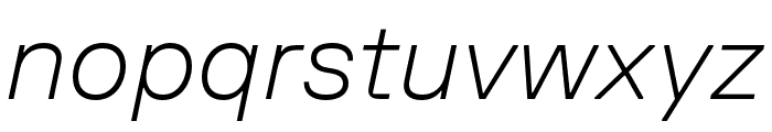 FKGrotesk ThinItalic Font LOWERCASE