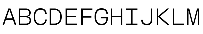 FKGroteskMono Light Font UPPERCASE