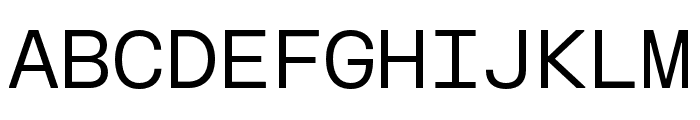 FKGroteskMono Regular Font UPPERCASE