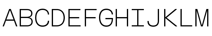 FKGroteskMono Thin Font UPPERCASE