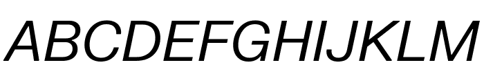 FKGroteskNeue Italic Font UPPERCASE