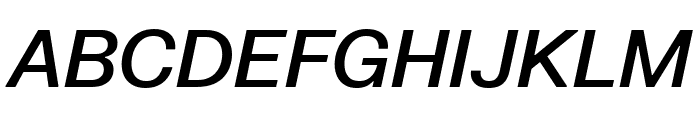 FKGroteskNeue MediumItalic Font UPPERCASE