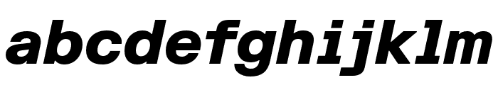 FKGroteskSemiMono BlackItalic Font LOWERCASE