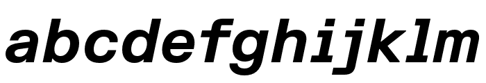 FKGroteskSemiMono BoldItalic Font LOWERCASE