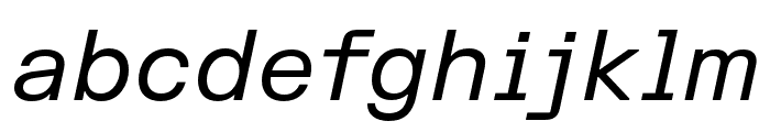 FKGroteskSemiMono Italic Font LOWERCASE