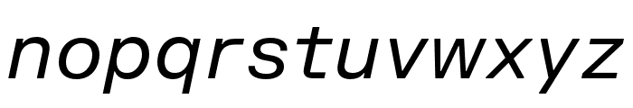 FKGroteskSemiMono Italic Font LOWERCASE