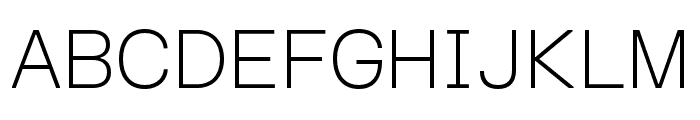 FKGroteskSemiMono Thin Font UPPERCASE