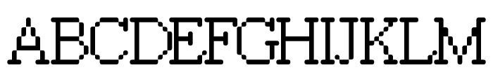 FKRasterRomanCompact Rounded Font UPPERCASE