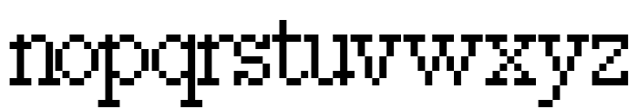 FKRasterRomanCompact Sharp Font LOWERCASE