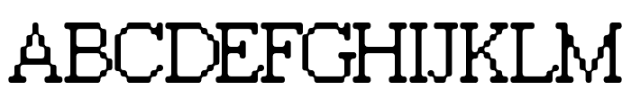 FKRasterRomanCompact Smooth Font UPPERCASE