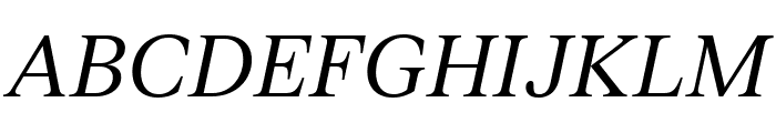 FKRomanStandard Oblique Font UPPERCASE