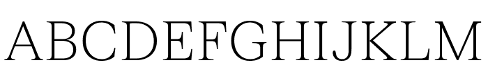 FKRomanStandard Thin Font UPPERCASE