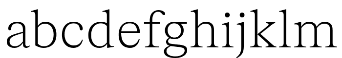 FKRomanStandard Thin Font LOWERCASE