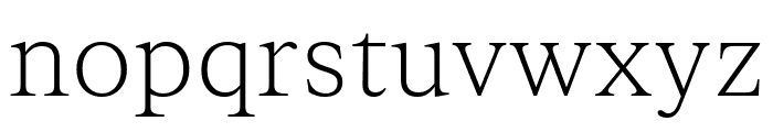 FKRomanStandard Thin Font LOWERCASE