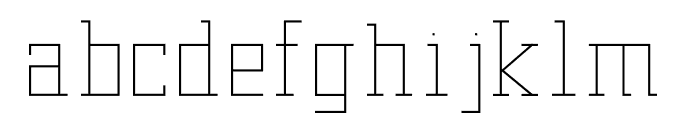 FRITZreg100 Font LOWERCASE