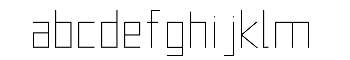 FRITZsanslab100 Font LOWERCASE