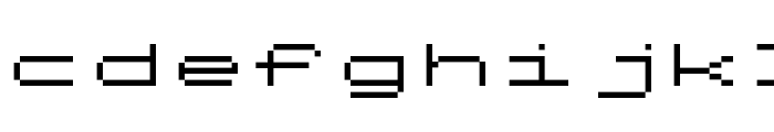 FT88 Expanded Font LOWERCASE