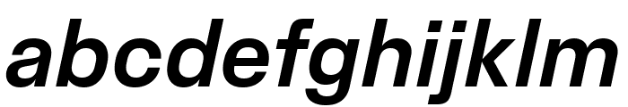 FabricSans MediumItalic Font LOWERCASE