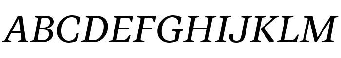 FabricSerif RegularItalic Font UPPERCASE