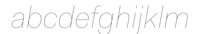 Fakt Air Air Italic Font LOWERCASE